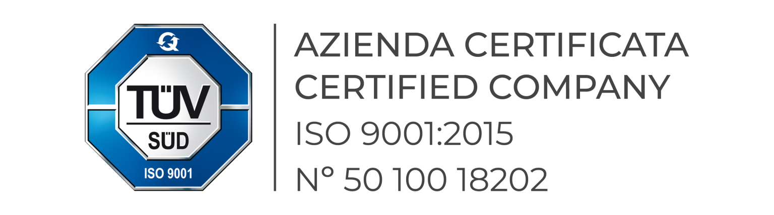 Azienda certificata TÜV SÜD ISO 9001:2015