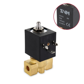 Elettrovalvola 3 vie 24VDC nucleo viton adattabile