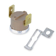 E012 - Termostato 110°c nc CON STAFFETTA - FASTON VERTICALI 6.3 MM