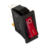 F028R - Interruttore luminoso rosso 11x30 15a UNIPOLARE