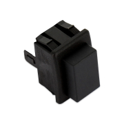 F341 - Pulsante push tasto nero 19x13 4 faston