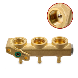 Blocchetto 3ev 2 vie inserti inox adattabile - Bianchi 25021516