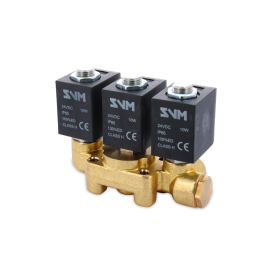 Gruppo elettrovalvola 2+2+2 vie 24V inserti in inox adattabile