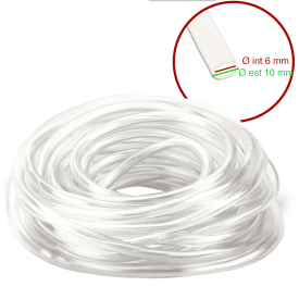 Tubo sil. trasp. 6x10mm 50mt adattabile - Rheavendors TSIL0610T