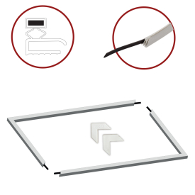 Guarnizione porta frigo 2pz 1300x700mm in scatola singola Universale